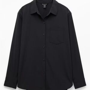 Athleta Midday Relaxed Poplin Shirt Sz S